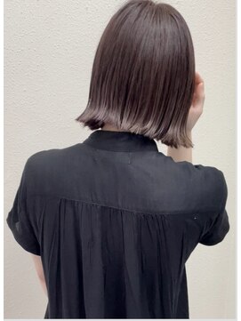 アウルム 下北沢(aurum) バイオレットベージュ外ハネボブ