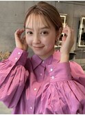 クラゲヘアー/小顔に見せるヘア/ココアベージュ/銀座