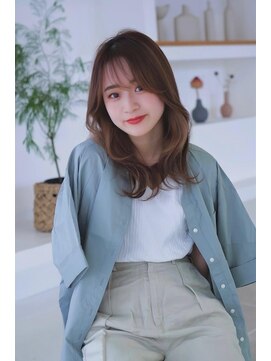 アグ ヘアー オアシス あやめ池南店(Agu hair oasis) 《Agu hair》大人カジュアル♪小顔バングミディ