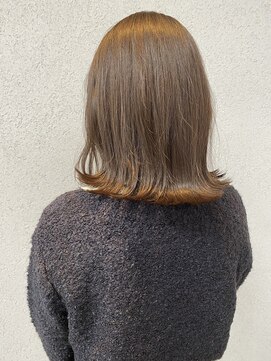 アヴァンス 北花田店(AVANCE) 【#チョコレートブラウン】×切りっぱなし×ミディアム