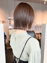 ヘアーエスクールシーユー 枚方T-SITE店(hair S.COEUR×Cu) 切りっぱなしボブ/ぱつっと/ぷつっと/韓国ボブ/外ハネボブ