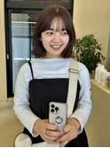 ケアカラー透明感カラーボブ