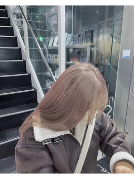 シェリ ヘアデザイン(CHERIE hair design) 福岡 ブリーチ ベージュ グレージュ ダブルカラー ハイライト