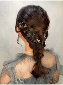 結婚式のお呼ばれヘアアップ