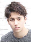 スパイキーショートビジネスショート短髪ツーブロック刈り上げ