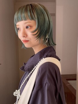 ユルク(JURK nagoya) 【SHO STYLE】ルーツカラー　ブラウン　× モスグリーン