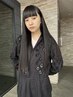 地毛風♪　酸性ストレート＋似合わせカット　￥19000