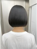 黒髪カタログ/ボブルフ/小顔に見せるヘア/ワンレン