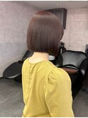 チェリーブラウン/あご下1センチボブ