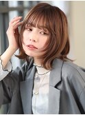 顔まわりレイヤー/ブラウンベージュ