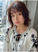 オリーブグレージュミルクティーベージュフェイスフレーミング