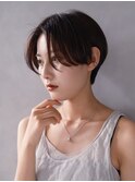 ▽ハンサムショート ミニウルフブリーチなし前髪ミディアム新宿
