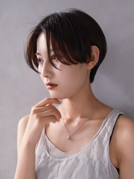 フォト 新宿三丁目(foto) ▽ハンサムショート ミニウルフブリーチなし前髪ミディアム新宿