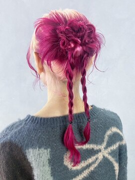 アルバム 新宿(ALBUM SHINJUKU) ホワイトブロンドロングおくれ毛前髪カット美髪_ba546202