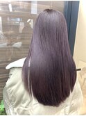 大人可愛い透明感ブリーチなしくすみカラー