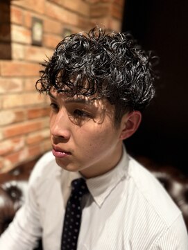 ヒロギンザバーバーショップ 丸の内店(HIRO GINZA BARBER SHOP) マッシュスパイラルパーマ