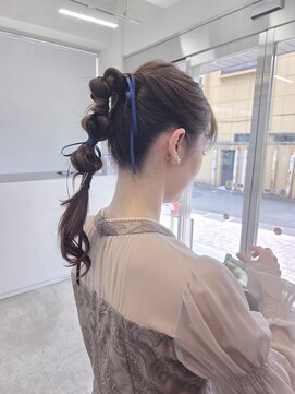 ホワイト キタサンドウ(WHiTE kitasando) 編み下ろしアレンジ/ヘアセット