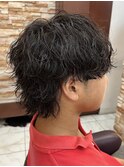波巻きスパイラル×ウルフ 千葉 メンズ パーマ