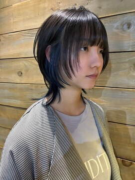 メイカ(MEIKA) 【 ウルフ  × ブルー × インナーカラー 】浅野美紀