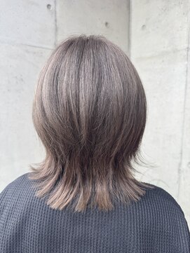 オーガニック ライフ 若葉 鶴ヶ島(organic+life) 冬の透明感◎大人ウルフ×グレージュ 30代40代小顔レイヤー