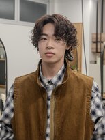 ディッセンバー 神宮前(December)&nbsp;ニュアンスルーズパーマフェザーウルフ波打ちセンターパート渋谷