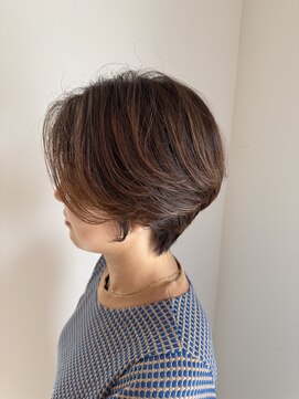 リノア 鵠沼海岸(LINOA) 大人ガーリー ダークアッシュ 似合わせカット