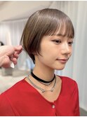 コンパクトショートカット丸みショートハンサムショート表参道