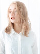 ドクターズサロン LAB 小山店 ブリーチミルクティーベージュレイヤーロングk小山10代20代