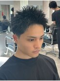 スパイキーショート/アップバング/フェード/mem's/眉毛