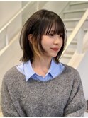 ボブ×フェスレイヤー/顔周りレイヤーボブ/フェイスレイヤー