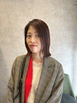 ヘイリー(HAILEY)&nbsp;切りっぱなしボブ×インナーカラー
