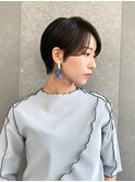 ハンサムショート/丸みショートボブ/20代30代40代50代/顔周り