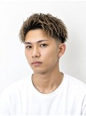 アップバングショートセンターパートツーブロックハイライト30代