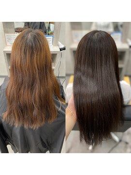 エマ あみ～ろ～ど店(EMMA) うねり改善ヘアポテンツァカラー