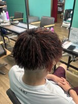 スウェル 西千葉店(Swell)&nbsp;パイルツイスト×赤メッシュ
