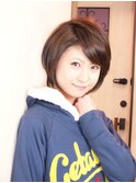 クセを活かしたふんわりショート