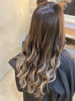 ヘアメイクサロン ゼロ(ZERO)&nbsp;アッシュベージュでグラデーション＋ハイライト☆★