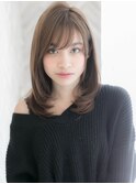 【ROMA】艶髮ココアブラウン/ひし形Cカール小顔レイヤーカット