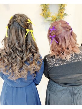 レア(Le'a) 推しのバースデー♪編み込みリボンアレンジ♪