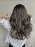 暗髪透明感 × 透け感グレージュ☆
