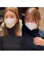 アフロート ギンザ(AFLOAT GINZA)&nbsp;AFLOAT GINZA【仲道 弘泰】2wayバング【before→after】