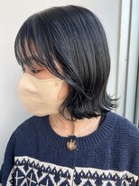 トロニー(TLONY) ブルーブラック　くびれボブ　stylist/miaki