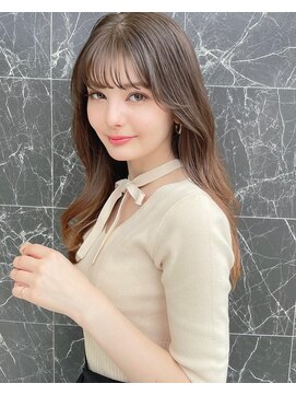 アッシュ 大森店(Ash) ロング/ベージュカラー/フェイスレイヤー/透明感