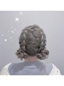 ヘアセット アリエス 新宿駅前店(aries) 編み込みツインお団子♪