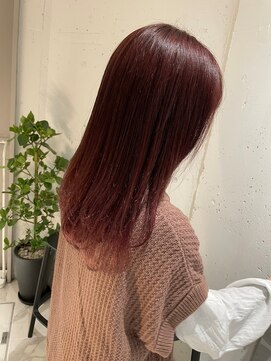 ラミ(L'ami) チェリーブラウン/暖色系カラー/大人フェミニンミディ