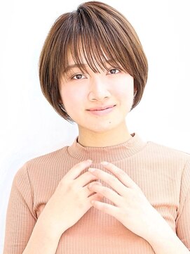 ヘアメイク フレンシア(hair make flencia) 丸みのあるふんわりショートボブ