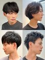 トレス(TRESS)&nbsp;マッシュショート、センターパート、パーマ、メンズヘア得意＊