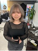 【梅田】ダブルカラーケアブリーチミルクティーベージュ髪質改善