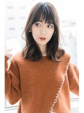 バルミー バイ エスドットブルーム 難波店(BALMY by S.BROOM) 【BALMY 難波】韓国風くびれミディアムレイヤースタイル