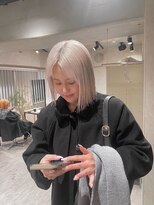 ハイプ(HYPE)&nbsp;【藤沢横浜】ホワイトカラー/ホワイトブロンド/切りっぱなしボブ